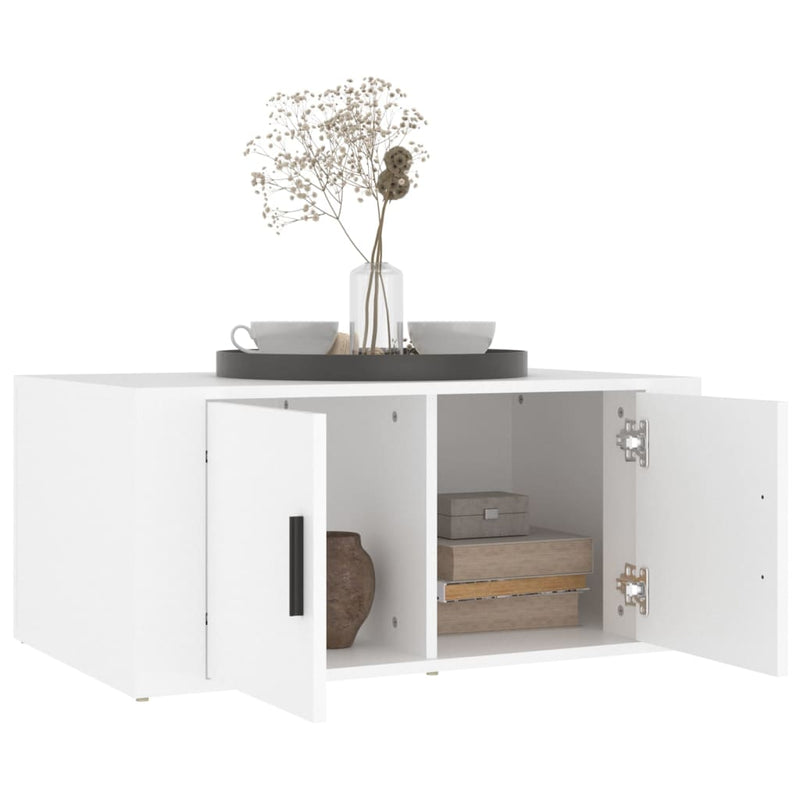 vidaXL Coffee Table White 80x50x36 cm Engineered Wood