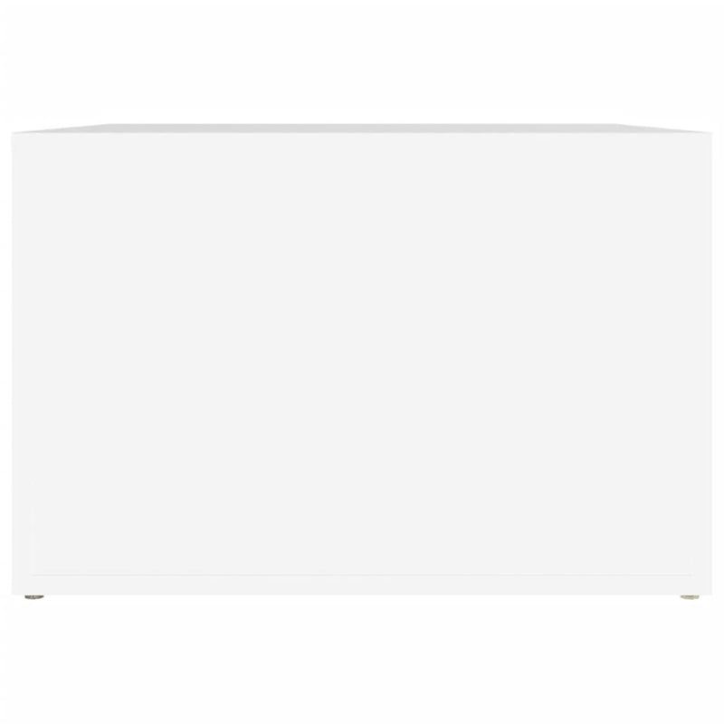 vidaXL Bedside Table White 57x55x36 cm Engineered Wood