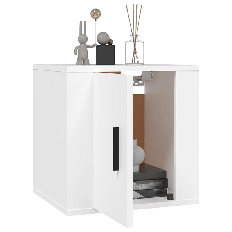 vidaXL Wall Mounted TV Cabinet White 40x34.5x40 cm