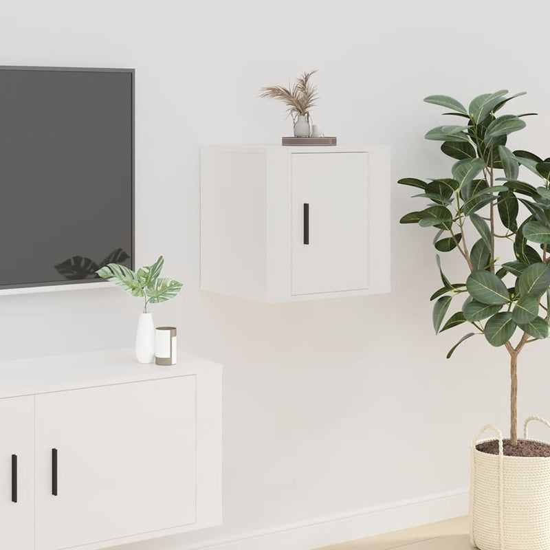 vidaXL Wall Mounted TV Cabinet White 40x34.5x40 cm