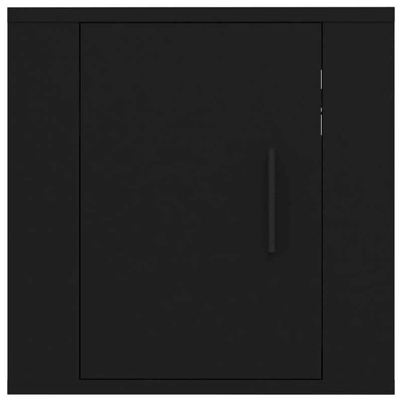 Wall Mounted TV Cabinets 2 pcs Black 40x34.5x40 cm