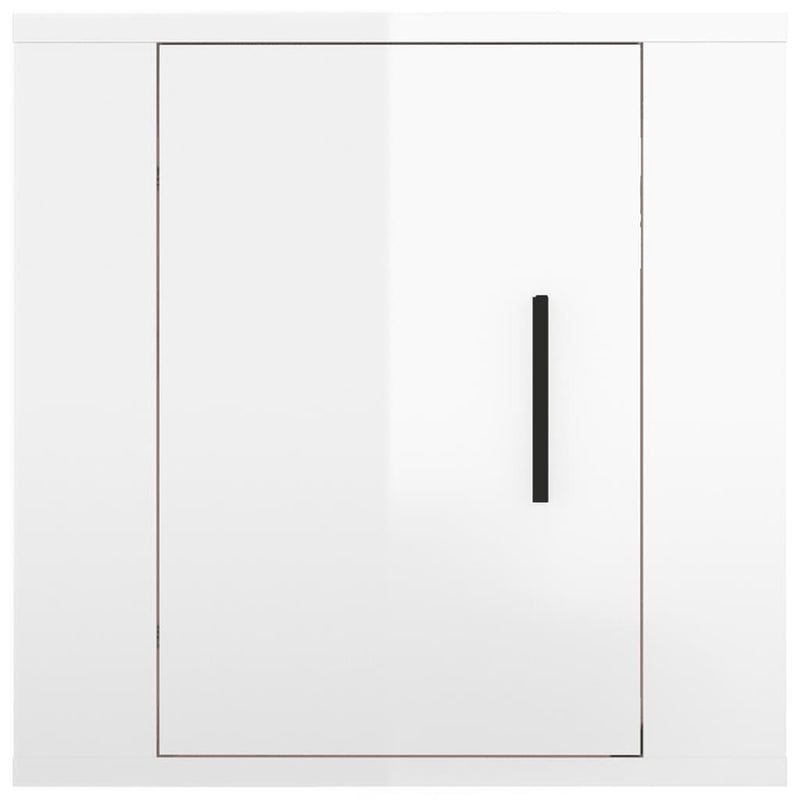 vidaXL Wall Mounted TV Cabinets 2 pcs High Gloss White 40x34.5x40 cm