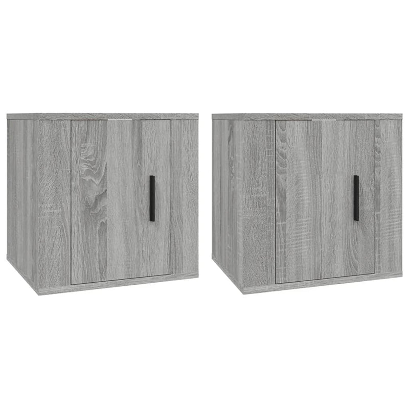 vidaXL Wall Mounted TV Cabinets 2 pcs Grey Sonoma 40x34.5x40 cm