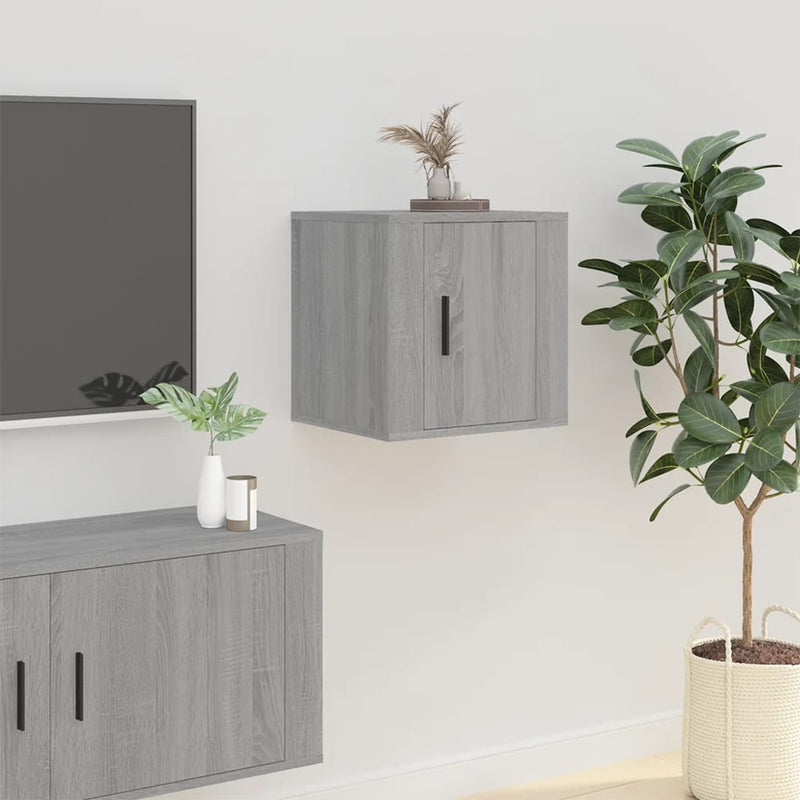 vidaXL Wall Mounted TV Cabinets 2 pcs Grey Sonoma 40x34.5x40 cm