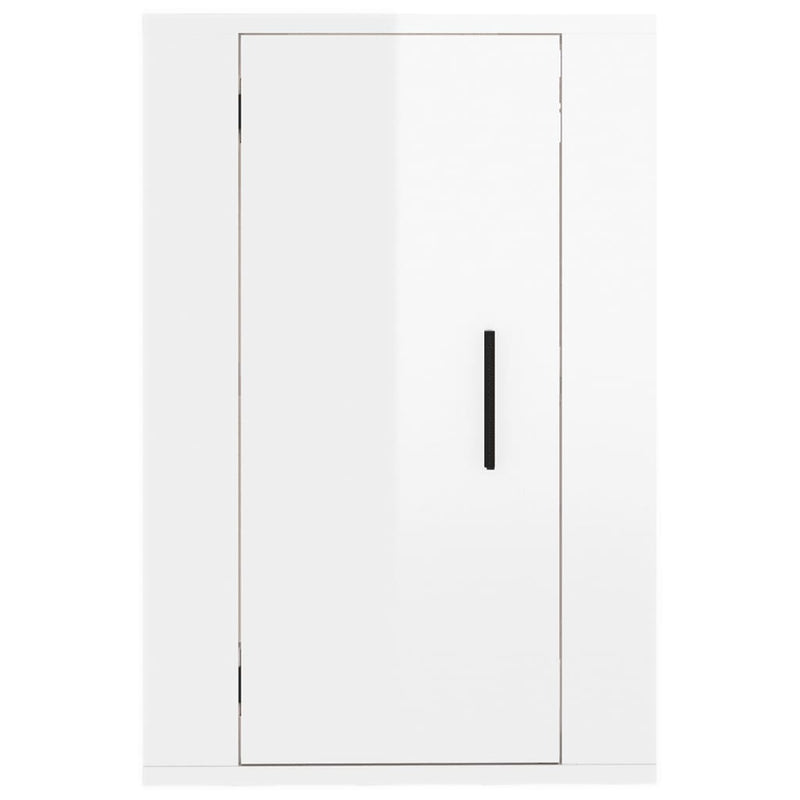 vidaXL Wall Mounted TV Cabinets 2 pcs High Gloss White 40x34.5x60 cm