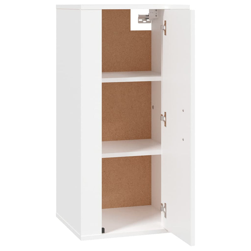 vidaXL Wall Mounted TV Cabinet White 40x34.5x80 cm