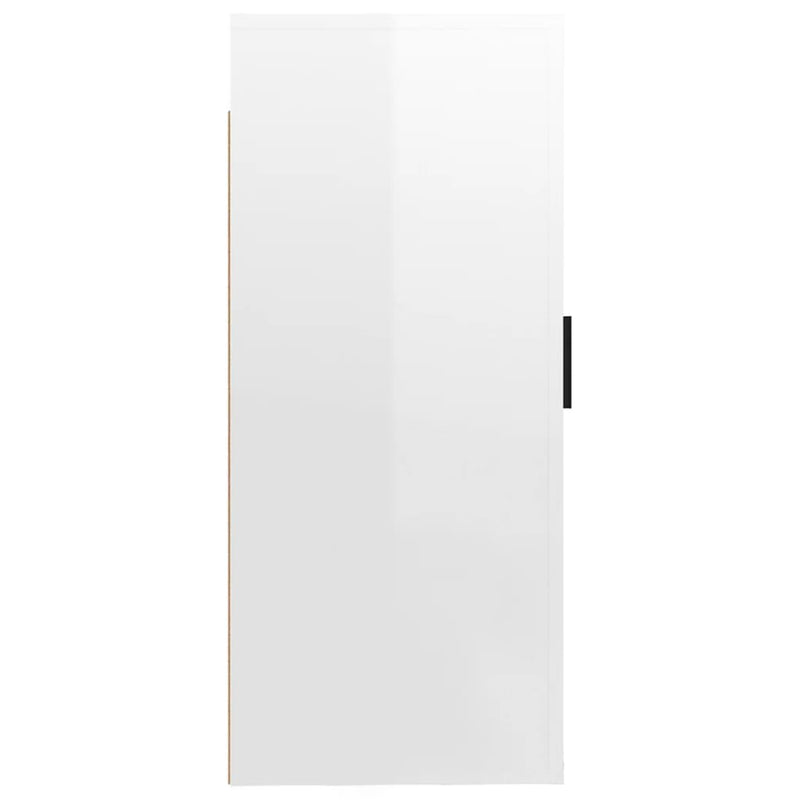 vidaXL Wall Mounted TV Cabinet High Gloss White 40x34.5x80 cm