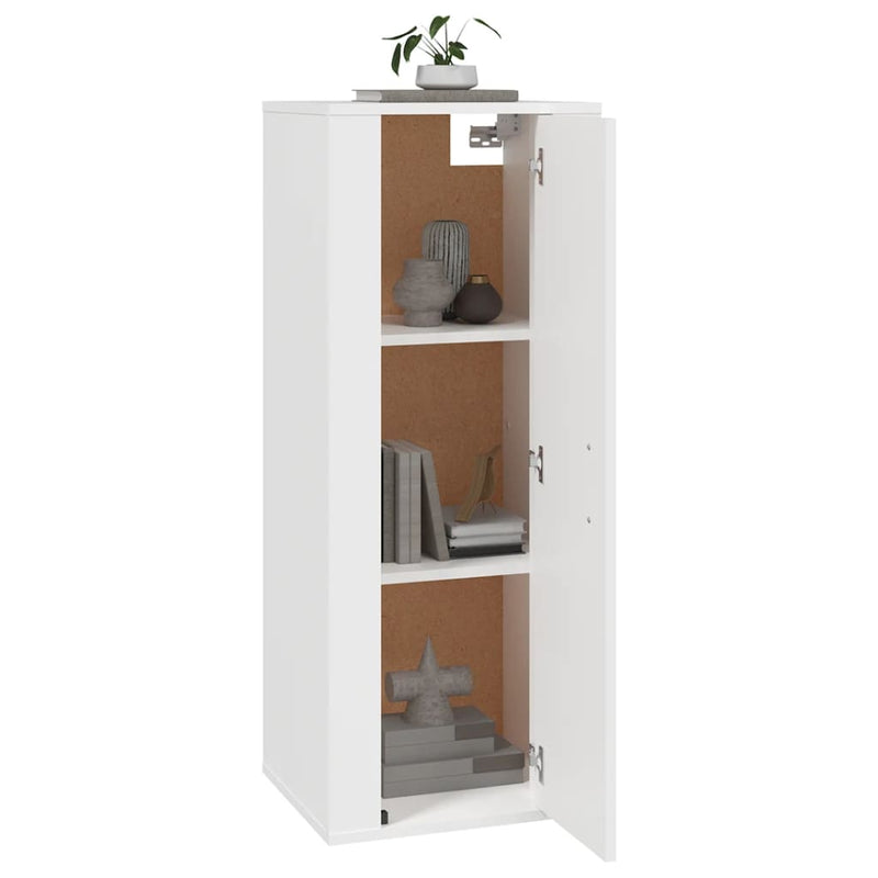 vidaXL Wall Mounted TV Cabinet White 40x34.5x100 cm
