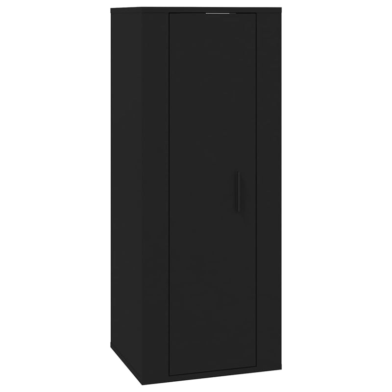 vidaXL Wall Mounted TV Cabinet Black 40x34.5x100 cm
