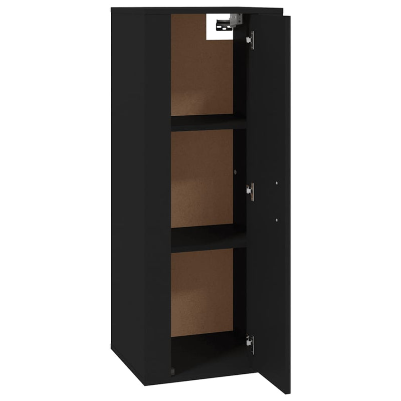 vidaXL Wall Mounted TV Cabinet Black 40x34.5x100 cm