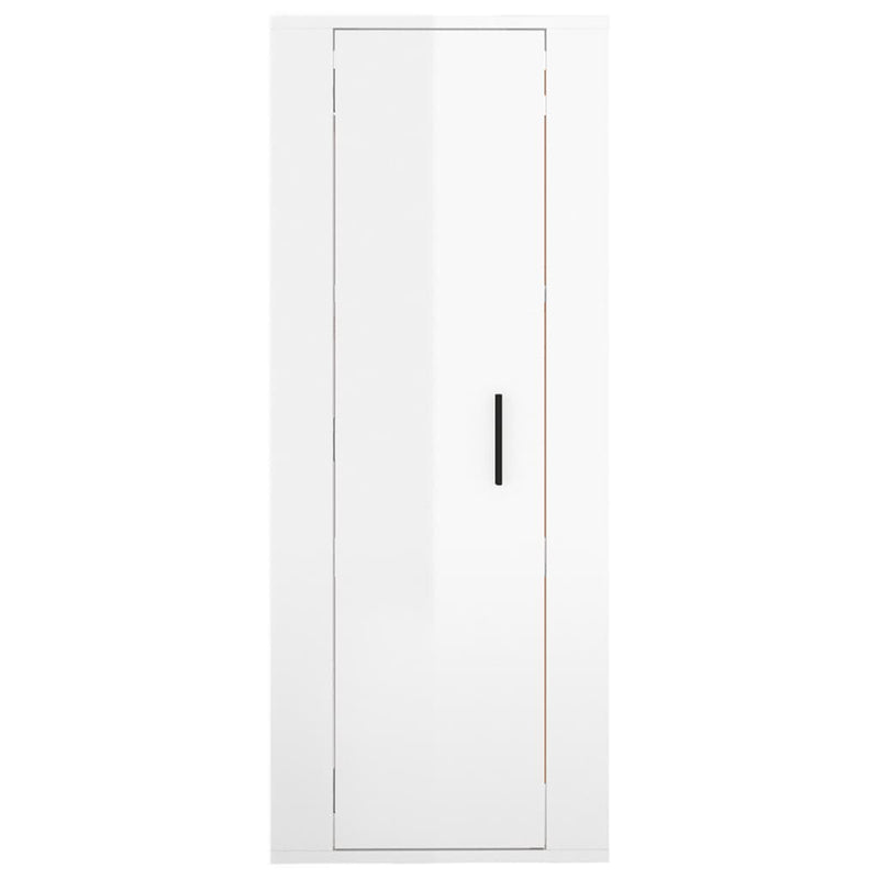 vidaXL Wall Mounted TV Cabinet High Gloss White 40x34.5x100 cm