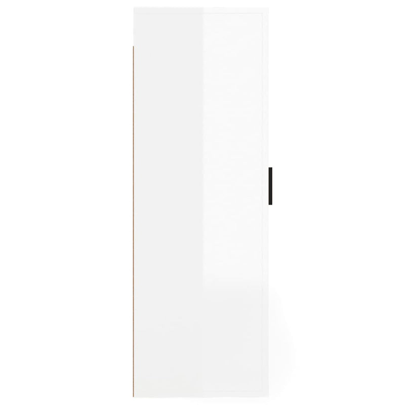 vidaXL Wall Mounted TV Cabinet High Gloss White 40x34.5x100 cm