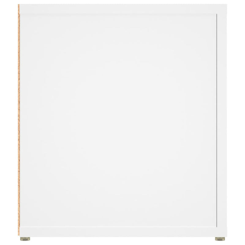 vidaXL TV Cabinets 2 pcs White 80x31.5x36 cm Engineered Wood