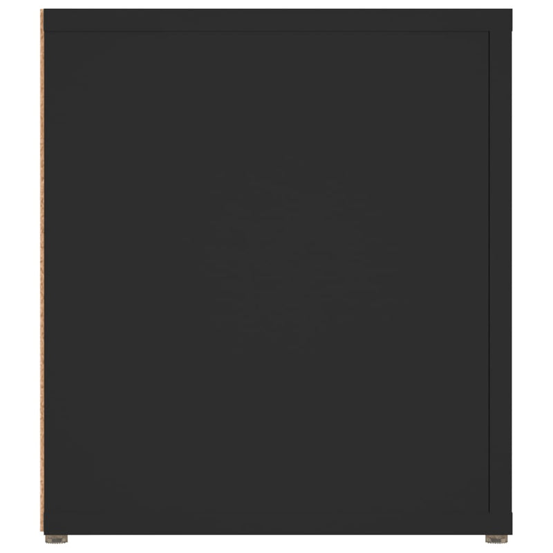 TV Cabinets 2 pcs Black 80x31.5x36 cm Engineered Wood