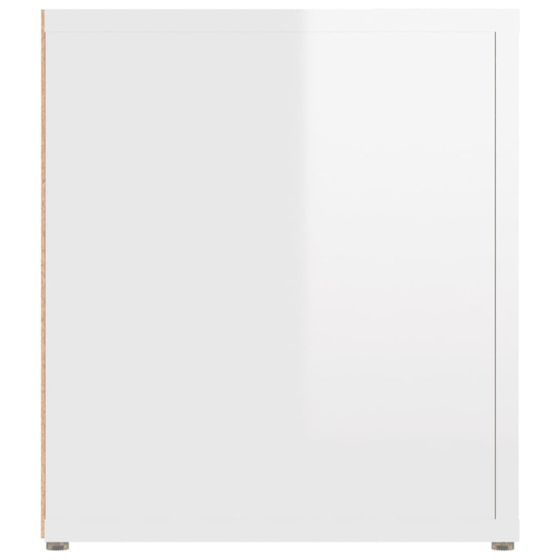 vidaXL TV Cabinets 2 pcs High Gloss White 80x31.5x36 cm Engineered Wood
