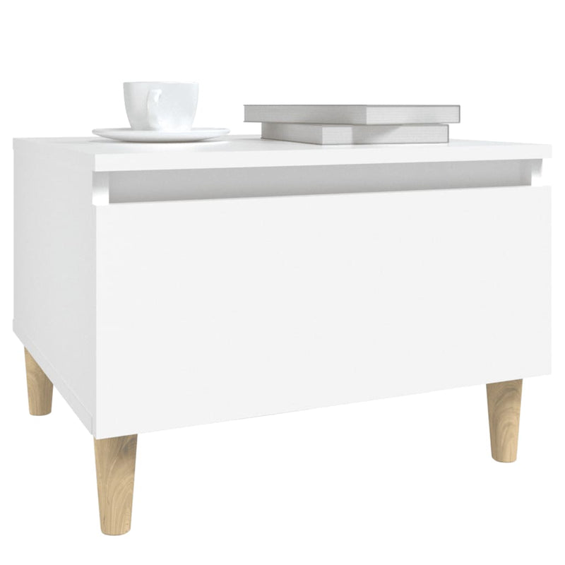 vidaXL Side Tables 2 pcs White 50x46x35 cm Engineered Wood