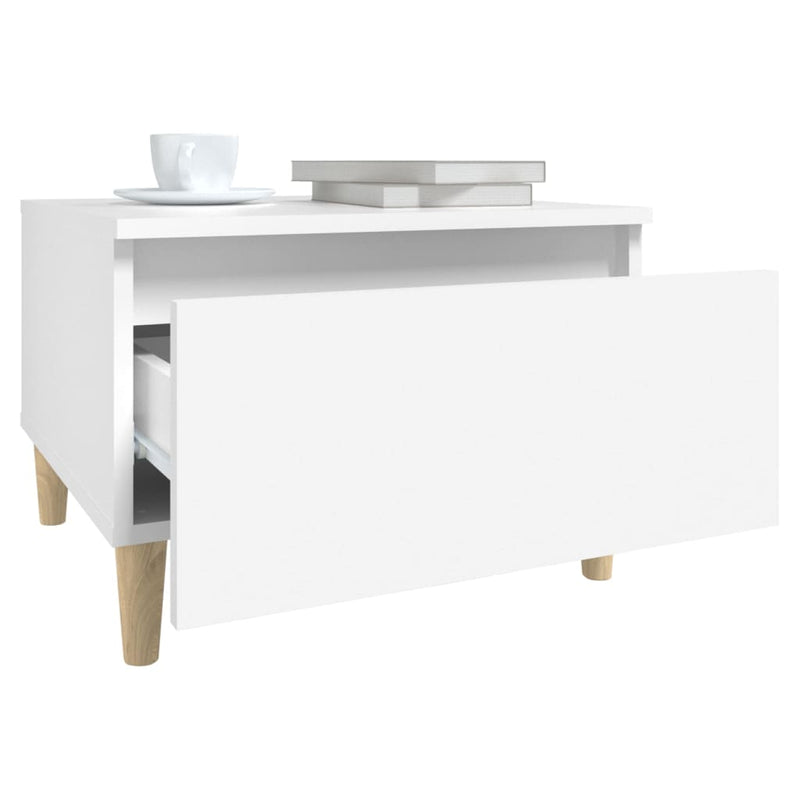 vidaXL Side Tables 2 pcs White 50x46x35 cm Engineered Wood