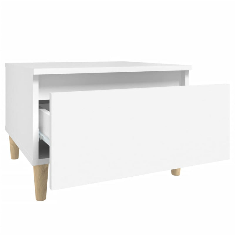 vidaXL Side Tables 2 pcs White 50x46x35 cm Engineered Wood