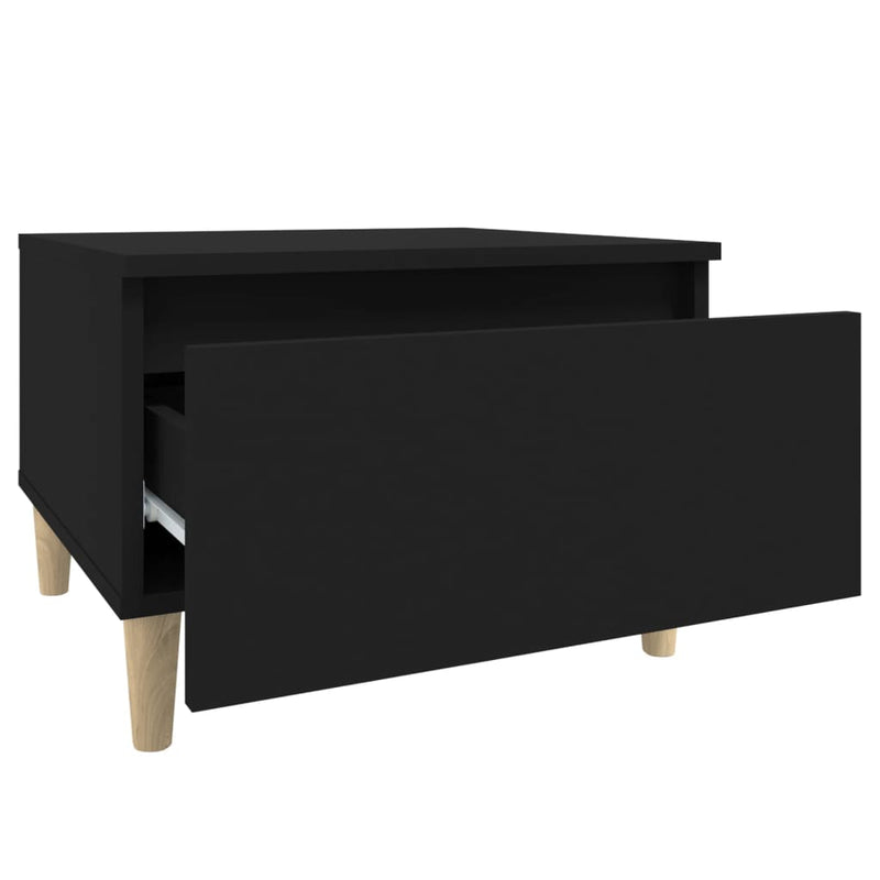 vidaXL Side Tables 2 pcs Black 50x46x35 cm Engineered Wood