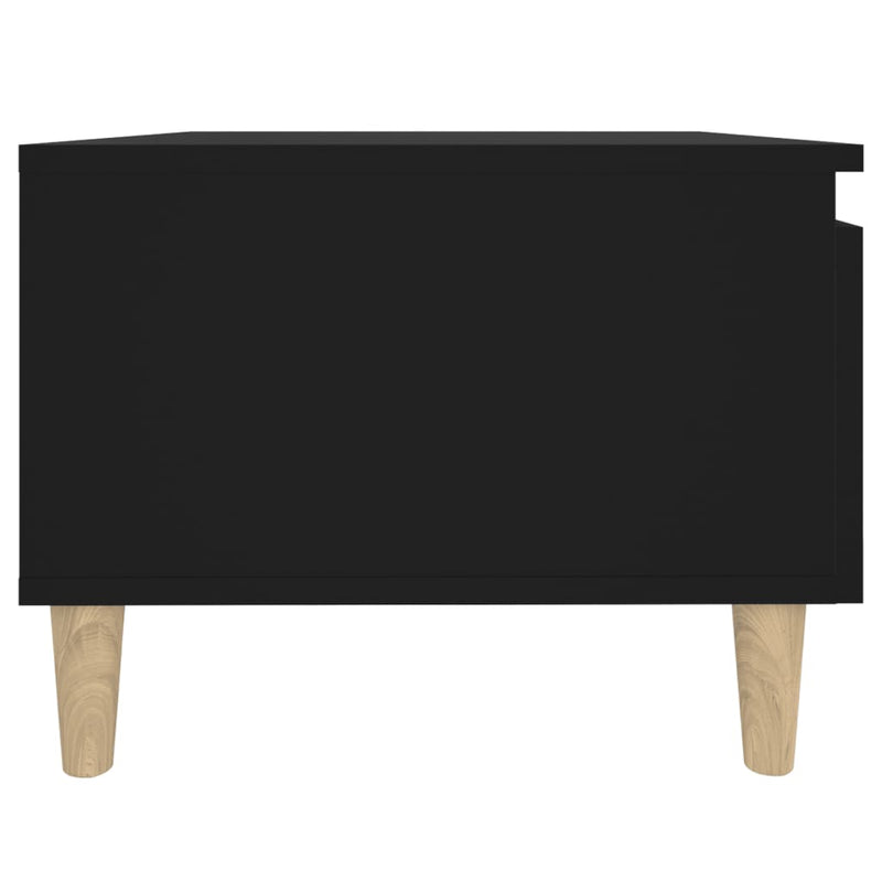 vidaXL Side Tables 2 pcs Black 50x46x35 cm Engineered Wood