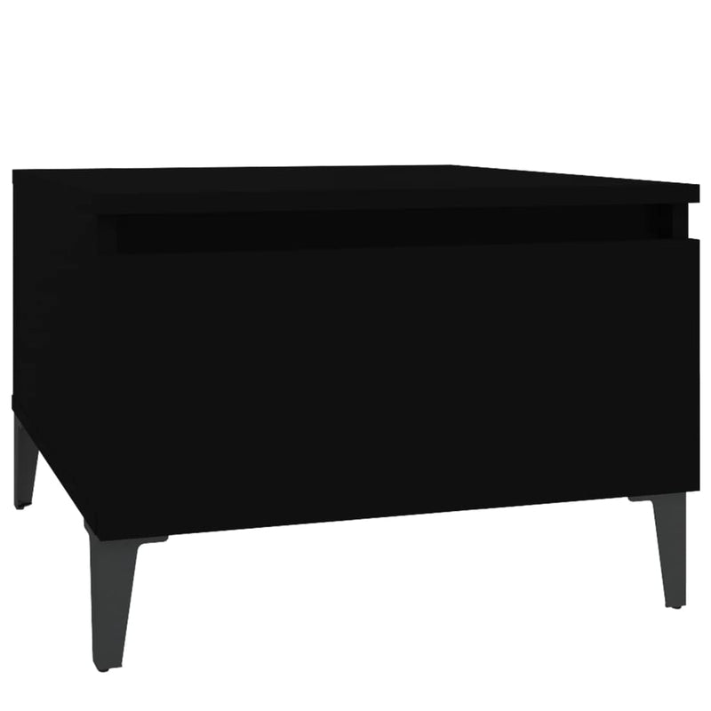 vidaXL Side Tables 2 pcs Black 50x46x35 cm Engineered Wood