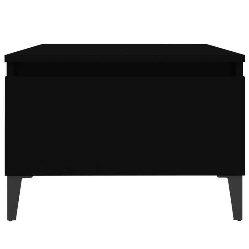 vidaXL Side Tables 2 pcs Black 50x46x35 cm Engineered Wood