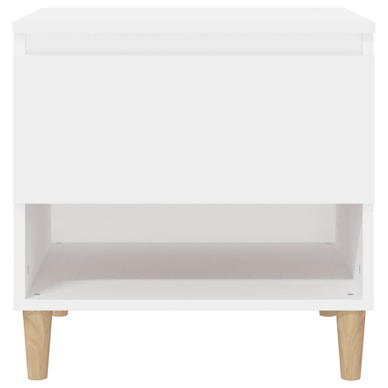 vidaXL Bedside Tables 2 pcs White 50x46x50 cm Engineered Wood