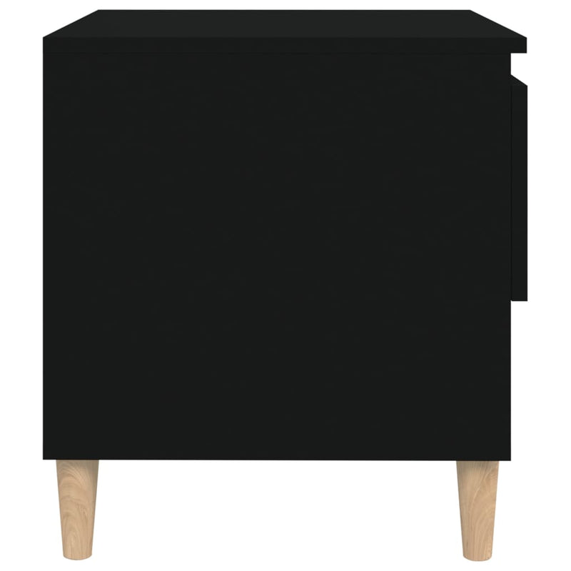 vidaXL Bedside Tables 2 pcs Black 50x46x50 cm Engineered Wood