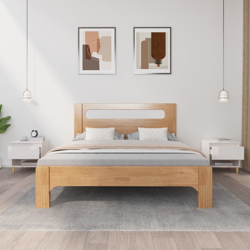 vidaXL Bedside Tables 2 pcs High Gloss White 50x46x50 cm Engineered Wood