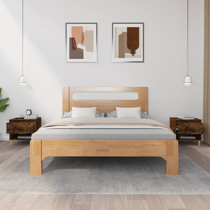 vidaXL Bedside Tables 2 pcs Smoked Oak 50x46x50 cm Engineered Wood
