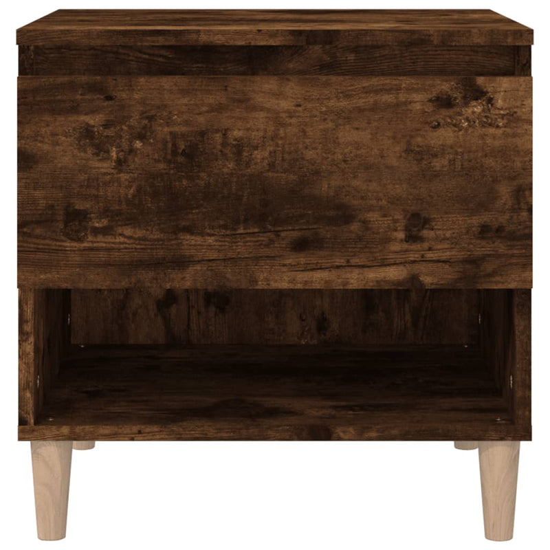vidaXL Bedside Tables 2 pcs Smoked Oak 50x46x50 cm Engineered Wood