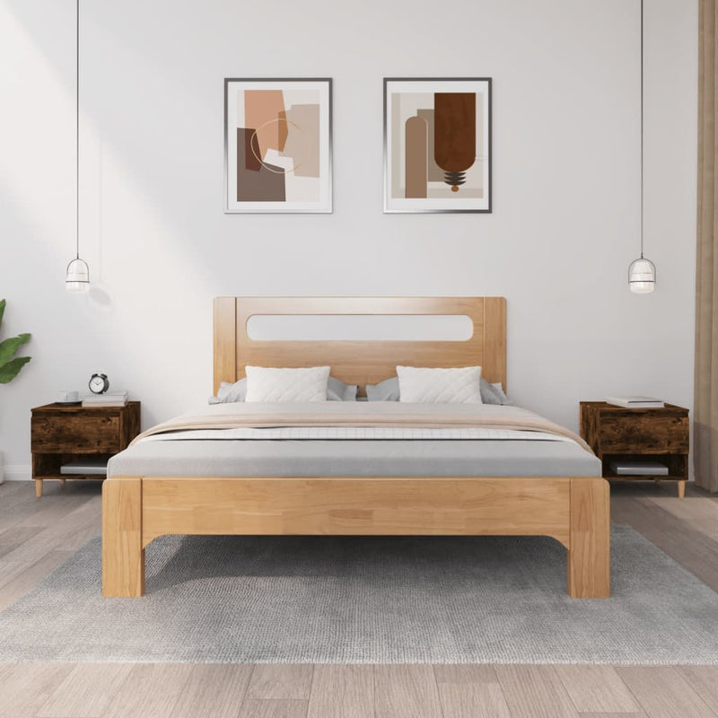 vidaXL Bedside Tables 2 pcs Smoked Oak 50x46x50 cm Engineered Wood