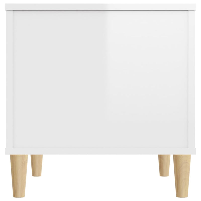 vidaXL Coffee Table High Gloss White 60x44.5x45 cm Engineered Wood