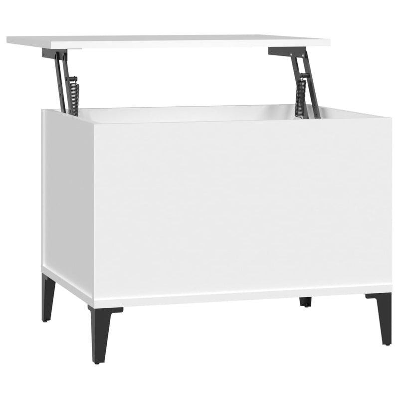 vidaXL Coffee Table White 60x44.5x45 cm Engineered Wood