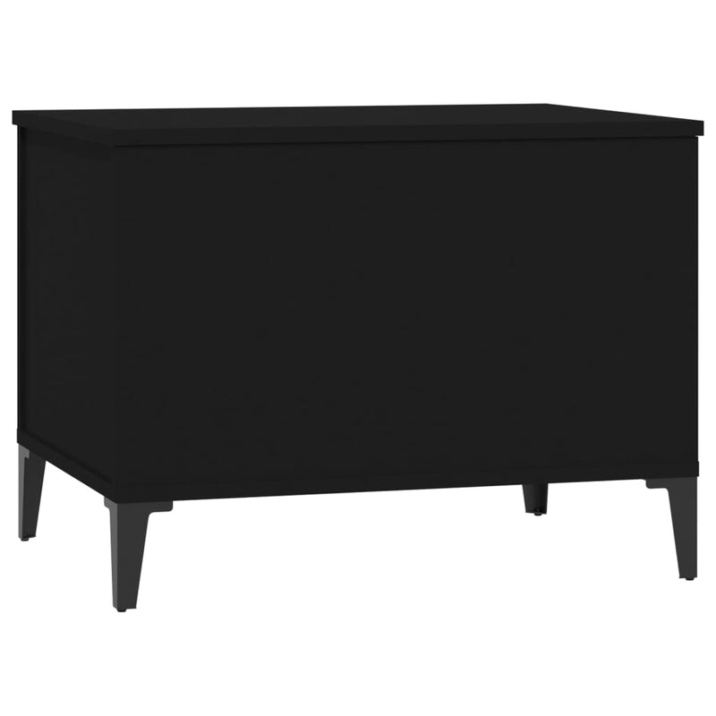 vidaXL Coffee Table Black 60x44.5x45 cm Engineered Wood