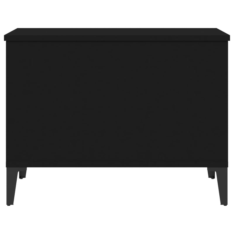vidaXL Coffee Table Black 60x44.5x45 cm Engineered Wood