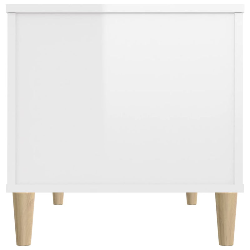vidaXL Coffee Table High Gloss White 90x44.5x45 cm Engineered Wood