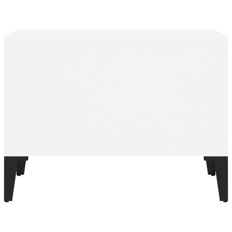 vidaXL Coffee Table White 60x50x36.5 cm Engineered Wood