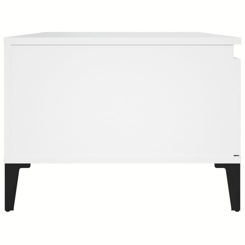 vidaXL Coffee Table White 90x50x36.5 cm Engineered Wood