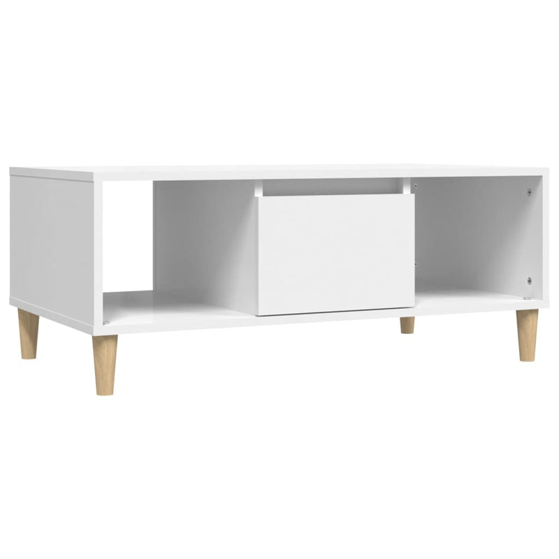 vidaXL Coffee Table White 90x50x36.5 cm Engineered Wood