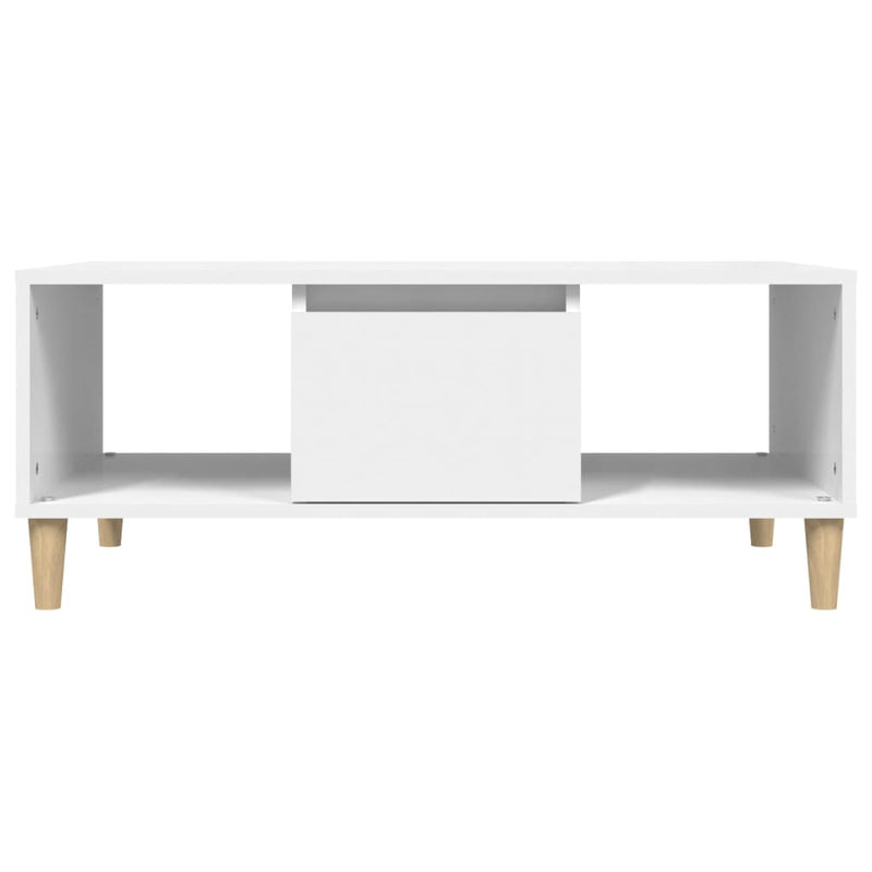 vidaXL Coffee Table White 90x50x36.5 cm Engineered Wood