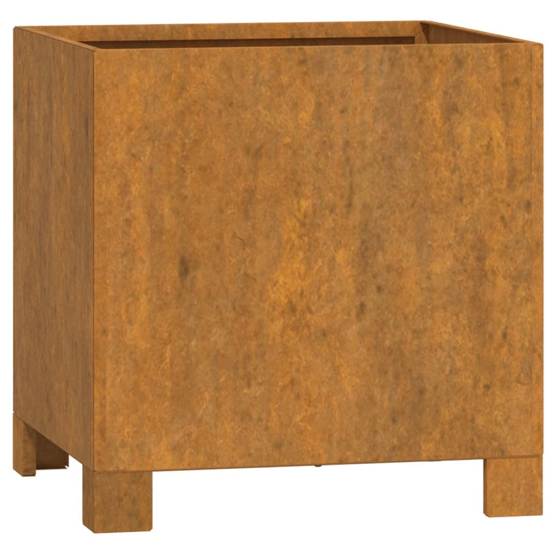 vidaXL Planters with Legs 2 pcs Rusty 30x30x30 cm Corten Steel