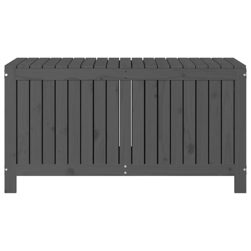 vidaXL Garden Storage Box Grey 121x55x64 cm Solid Wood Pine