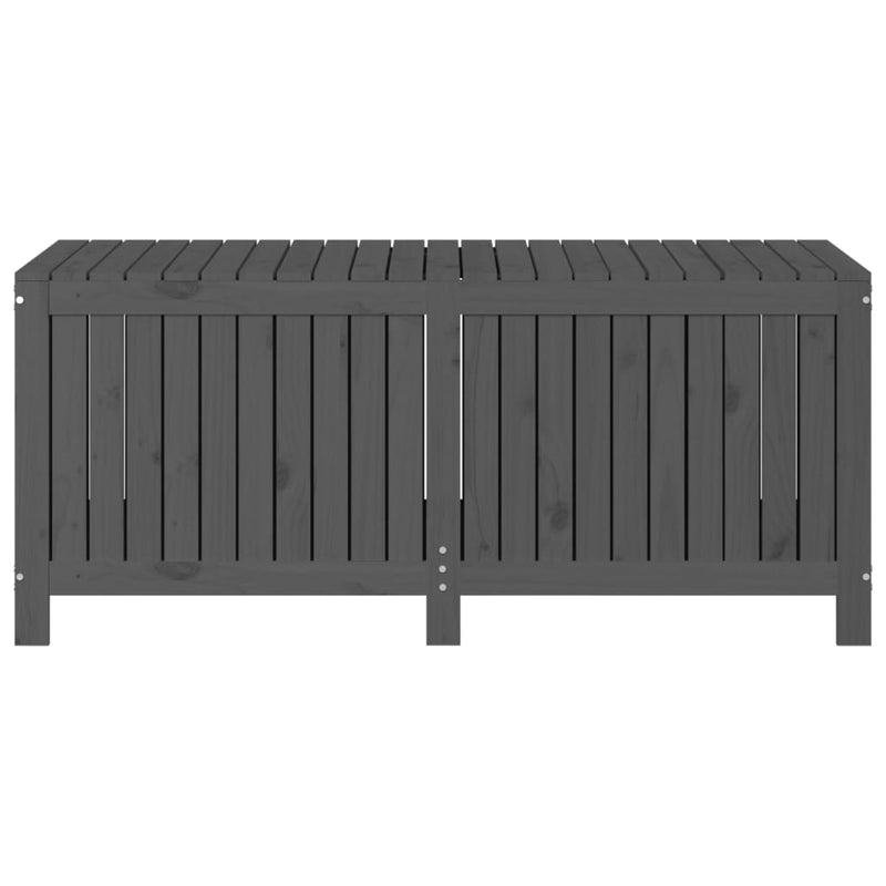 vidaXL Garden Storage Box Grey 147x68x64 cm Solid Wood Pine
