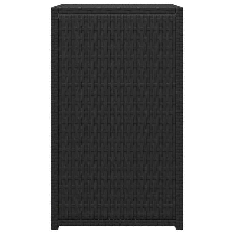 vidaXL C Table Black 40x35x60 cm Poly Rattan