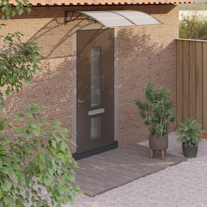 vidaXL Door Canopy Black 150x100 cm Polycarbonate