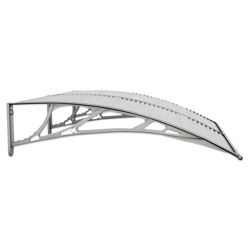 vidaXL Door Canopy Grey 150x100 cm Polycarbonate