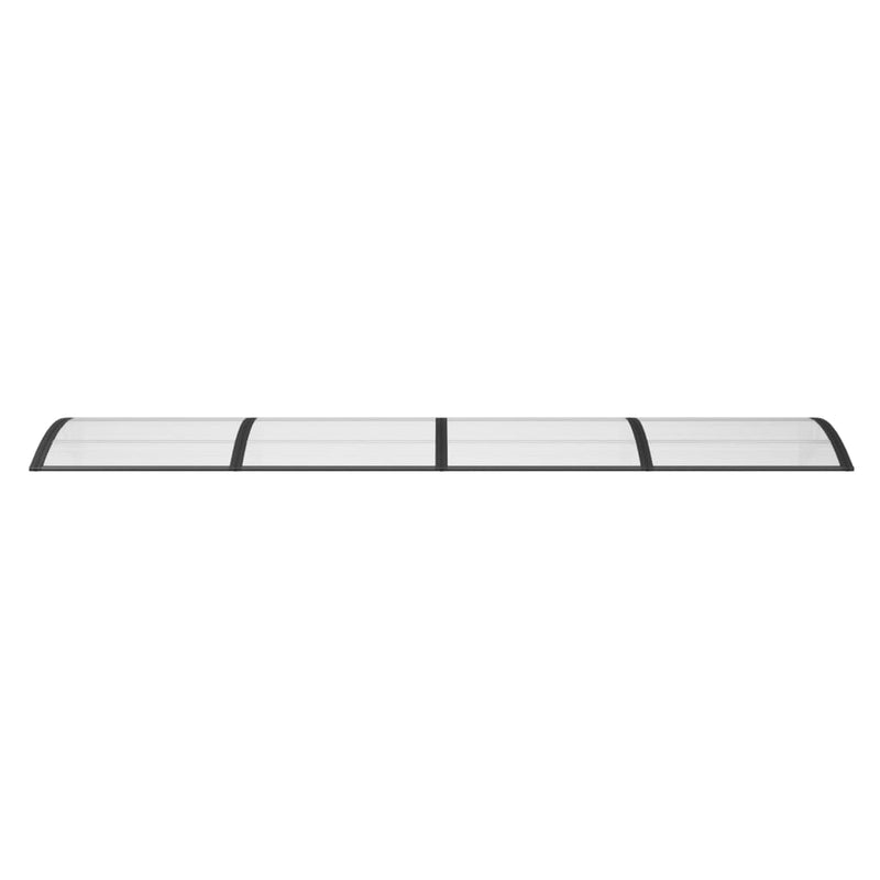 vidaXL Door Canopy Black 350x100 cm Polycarbonate