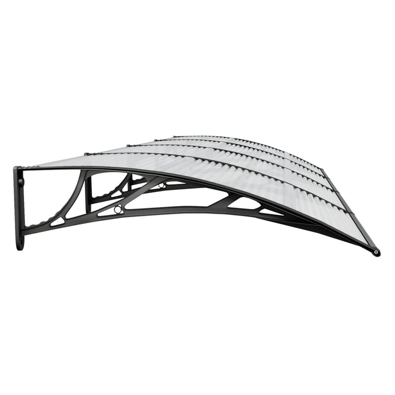vidaXL Door Canopy Black 350x100 cm Polycarbonate