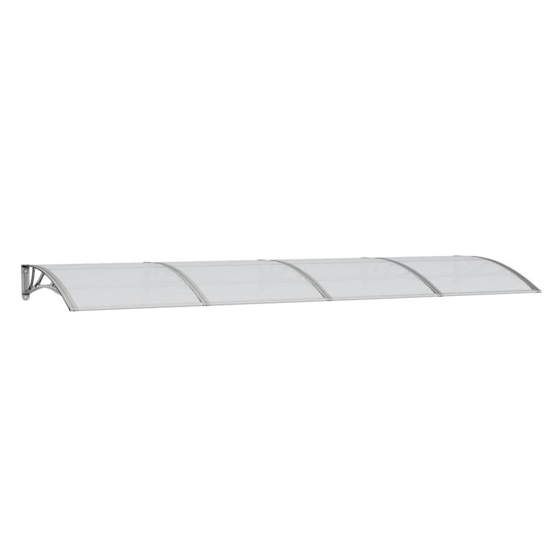 vidaXL Door Canopy Grey 350x100 cm Polycarbonate